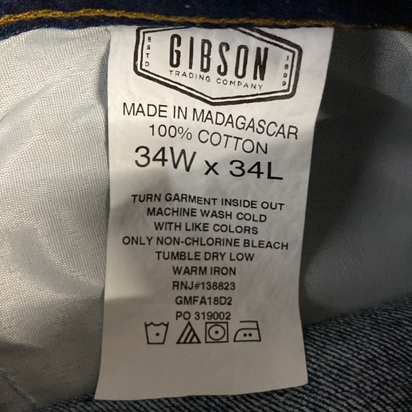 Gibson Men’s Straight Denim Jeans - Picture 7 of 7